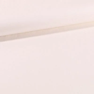 Tissu Coton Sergé extensible Ecru - Par 10 cm