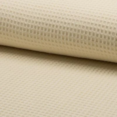 Tissu Nid d';abeille Beige sable x10cm