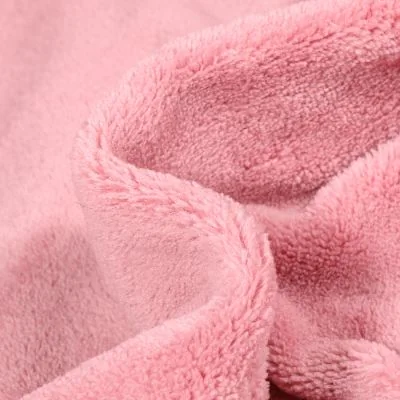 Tissu Doudou uni Rose blush - Par 10 cm
