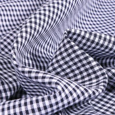 Tissu Vichy Mini carreaux 3 mm Bleu marine - Par 10 cm