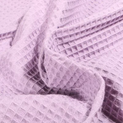 Tissu Nid d&#039;abeille Lilas - Par 10 cm