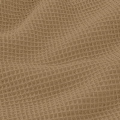 Tissu Nid d&#039;abeille Solara uni Camel - Par 10 cm