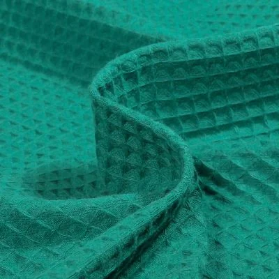 Tissu Nid d&#039;abeille Vert émeraude - Par 10 cm