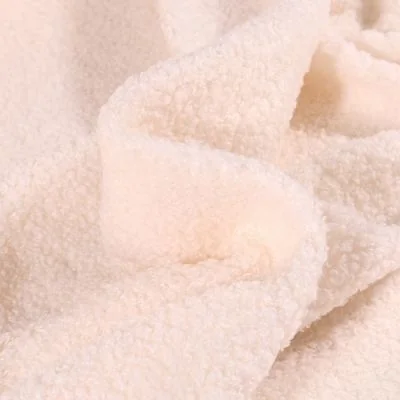 Tissu Fausse fourrure Teddy Bouclettes Camille Ecru - Par 10 cm