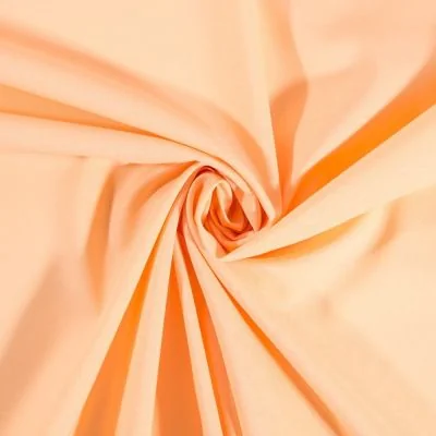 Tissu Coton uni Saumon - Par 10 cm