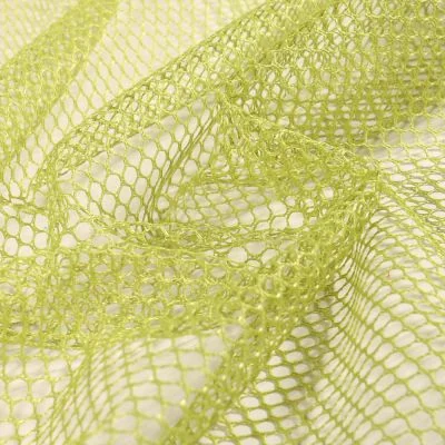 Tissu Filet Vrac mesh Vert anis - Par 10 cm