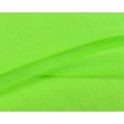 Tissu Tulle souple grande largeur uni Vert fluo - Au mètre
