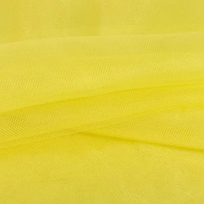 Tissu Tulle souple grande largeur uni Jaune - Au mètre