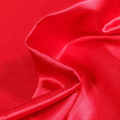 Tissu Taffetas d&#039;ameublement Bombyx Rouge - Par 10 cm