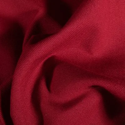 Tissu Toile de coton uni Grande largeur Rouge griotte - Par 10 cm