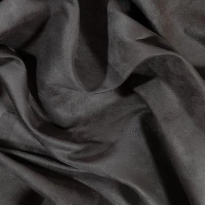 Tissu Suédine d&#039;ameublement Gris acier - Par 10 cm