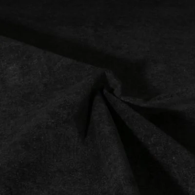 Tissu Velours d&#039;ameublement texturé Genova Noir - Par 10 cm