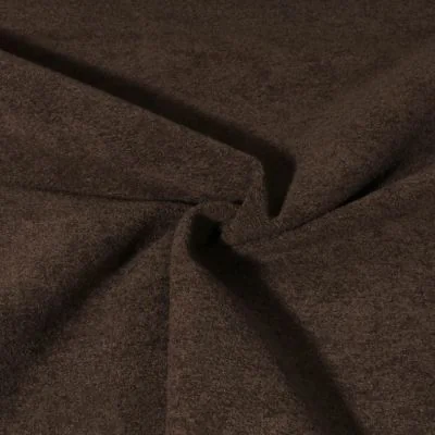 Tissu Velours d&#039;ameublement texturé Genova uni  Marron chocolat - Par 10 cm