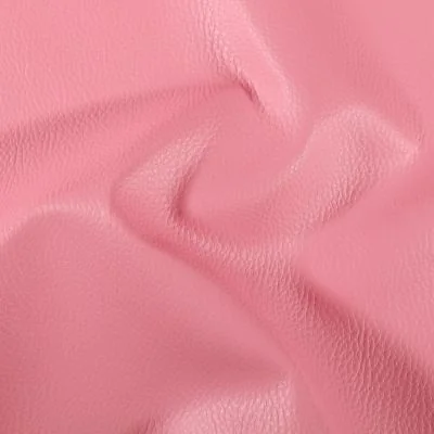 Simili cuir d&#039;ameublement uni Rose bonbon - Par 50 cm