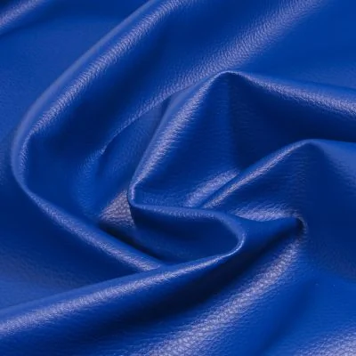 Simili cuir d&#039;ameublement uni Bleu - Par 50 cm