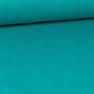 Tissu Coton Sergé d&#039;ameublement uni Vert émeraude - Par 10 cm