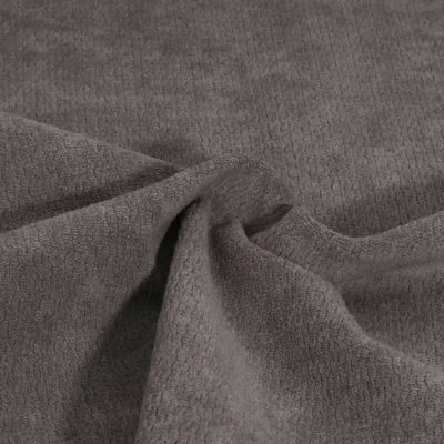 Tissu Jacquard d&#039;ameublement Ultraclean uni Gris acier - Par 10 cm