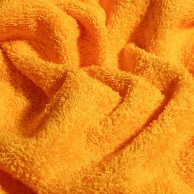 Tissu Eponge Premium 400 g/m² Jaune orangé - Par 10 cm