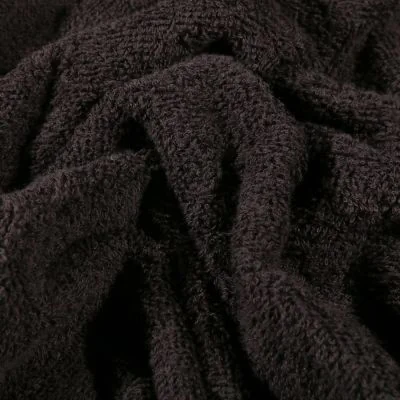 Tissu Eponge Premium 400 g/m² Noir - Par 10 cm