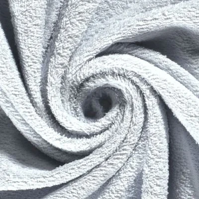 Tissu Eponge légère 340 g/m² uni Bleu clair - Par 10 cm