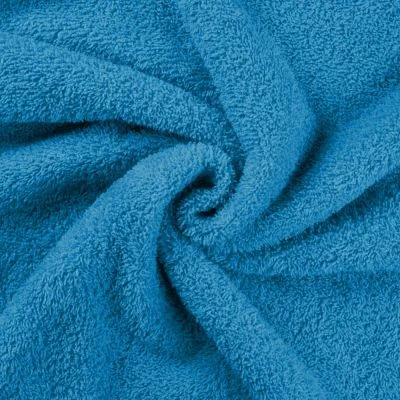 Tissu Eponge légère 340 g/m² uni Bleu turquoise - Par 10 cm