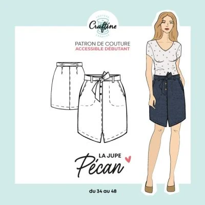 Patron Craftine Jupe Pécan
