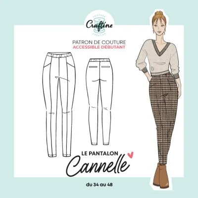 Patron Craftine Pantalon Cannelle