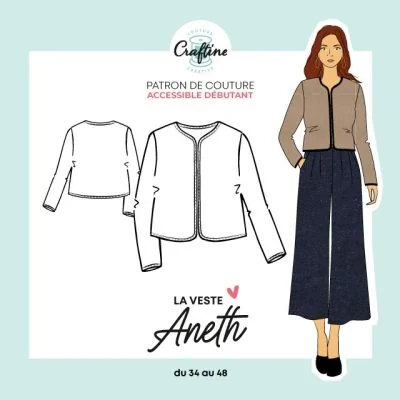 Patron Craftine Veste Aneth