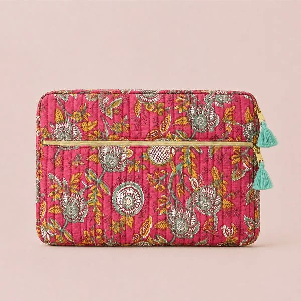 Kit Couture Craftine Pochette ordinateur Matelassé indy Fuschia