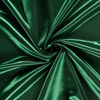 Tissu Satin uni Vert fonçé x1m