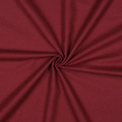 Coupon Tissu Flanelle de Coton Jasmine  uni  Bordeaux - Coupon de 20 cm