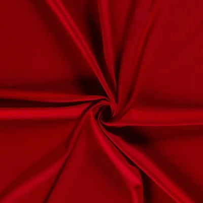 Coupon Tissu Jersey Viscose Nylon unicolour sur fond Rouge - Coupon de 30 cm