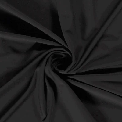 Coupon Tissu Jersey Viscose Nylon Noir - Coupon de 60 cm