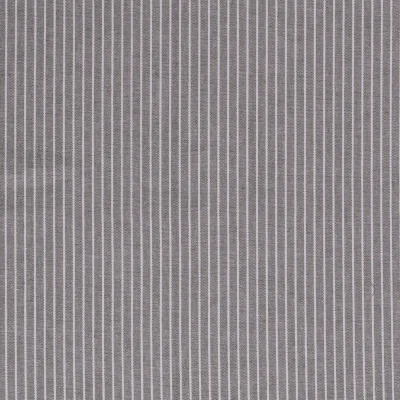 Tissu Viscose lin Rayures blanches sur fond Gris - Par 10 cm