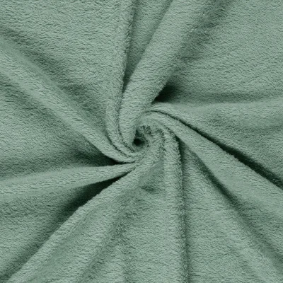 Coupon Tissu Eponge légère 340 g/m² uni Vert d&#039;eau- Par 10 cm - Coupon de 20 cm
