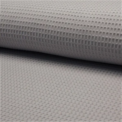 Tissu Nid d&#039;abeille Gris souris x10cm