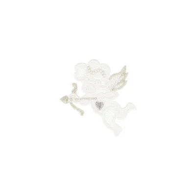 Ecusson Thermocollant Broderie Cupidon Doré