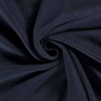 Tissu Polaire uni Bleu marine - Par 10 cm