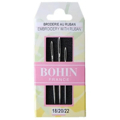 Aiguille Broderie Ruban de Soie-Carte