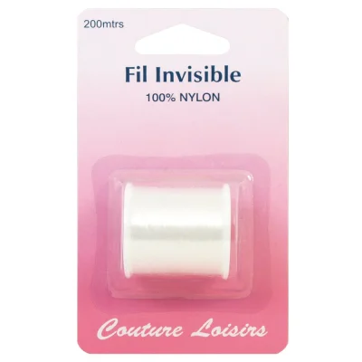 Bobine de fil invisible clair - 200m