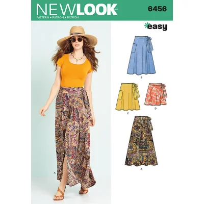 Patron New Look 6456 Jupe