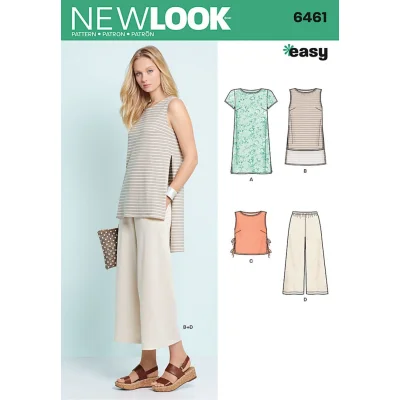 Patron New Look 6461 Tunique et Pantalon