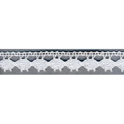 Dentelle Coton 15 mm Blanc x1m