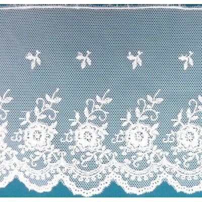 Dentelle Valencienne 100 mm Blanc x1m
