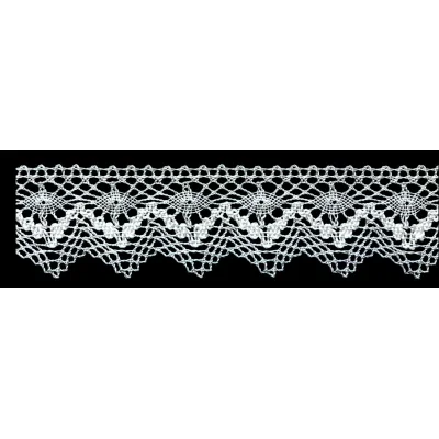 Dentelle Coton Blanc x1m