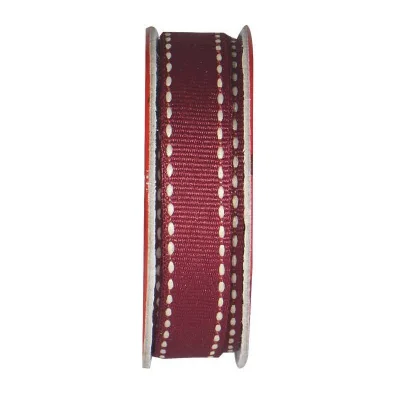 Ruban surpiqué Violet - bobinette 2m