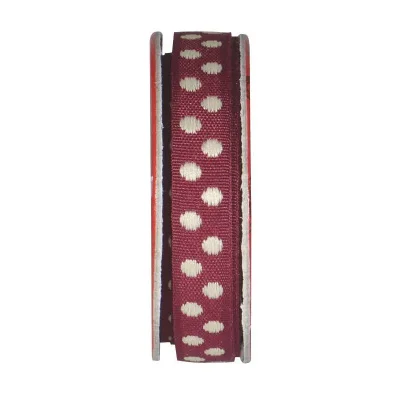 Ruban pois Violet - bobinette 2m