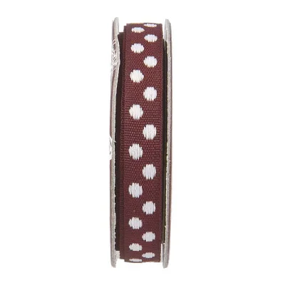 Ruban pois Prune - bobinette 2m