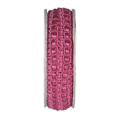 Ruban épi lurex Fushia - bobinette 2m