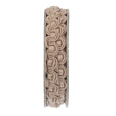 Galon brocart vague Beige - bobinette 2m